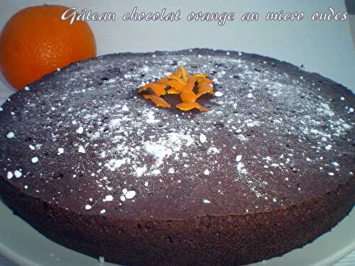 Gâteau au chocolat et orange au micro ondes