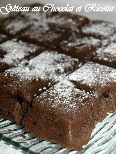 Gâteau au chocolat et ricotta (sans beurre)