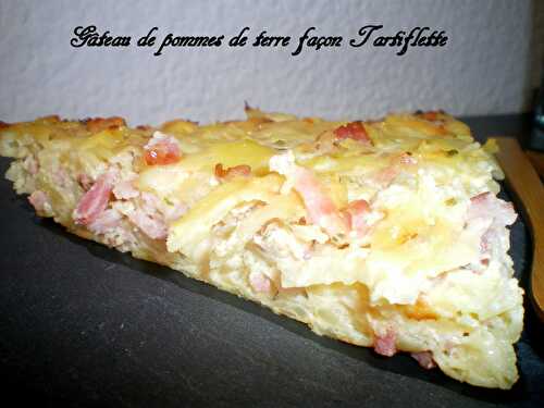 Gâteau de pommes de terre façon tartiflette