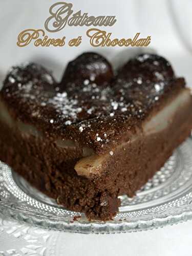 Gâteau poires et chocolat