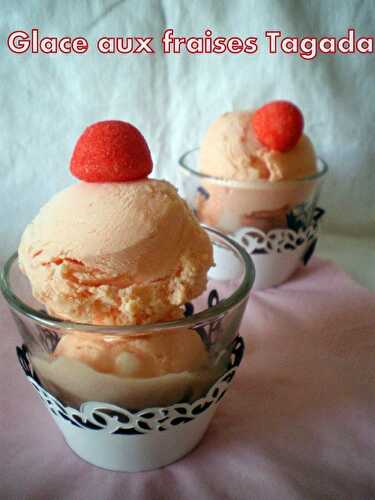 Glace aux fraises Tagada