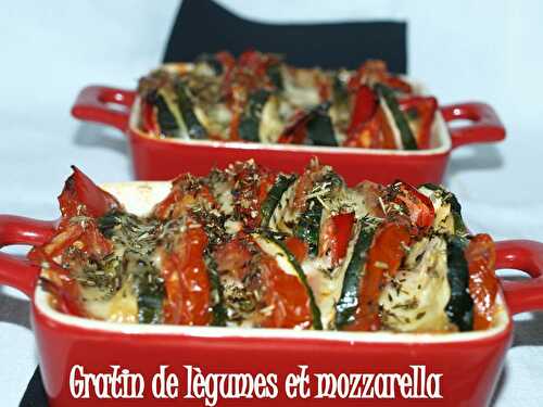 Gratin de lègumes et mozzarella