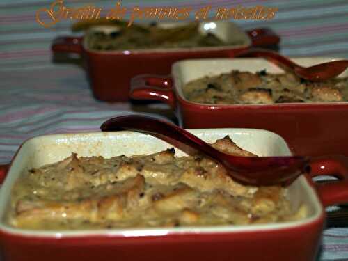 Gratin de pommes et noisettes