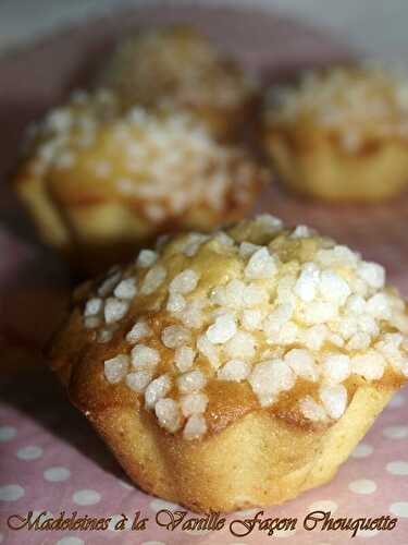 Madeleines à la vanille façon chouquette