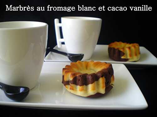 Marbrés fromage blanc et cacao vanille