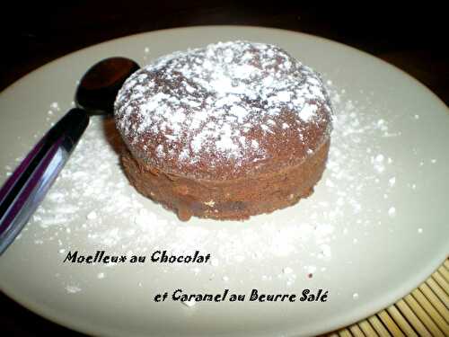 Moelleux au chocolat et caramel au beurre salé