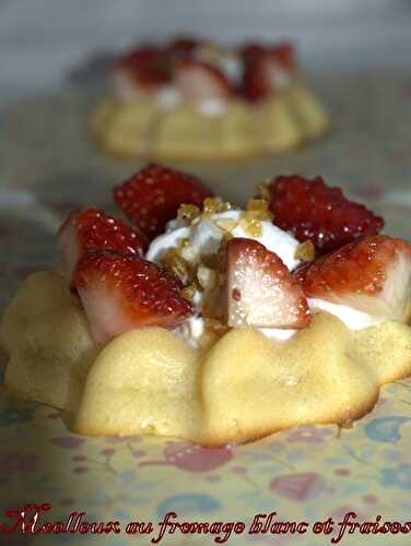 Moelleux au fromage blanc et fraises