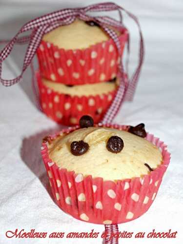 Moelleux aux amandes et pépites de chocolat