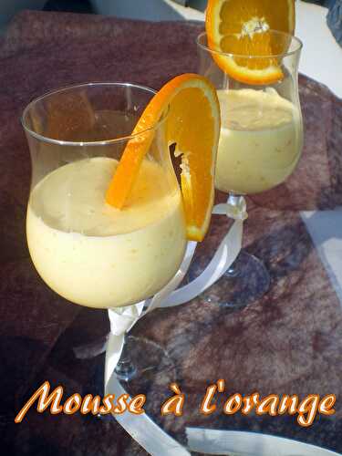 Mousse à l'orange