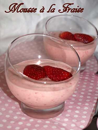 Mousse à la Fraise au Cook'in