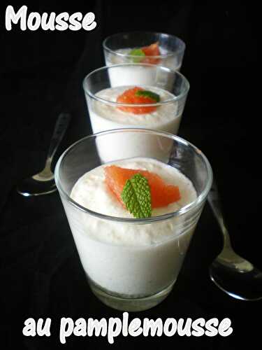 Mousse au pamplemousse