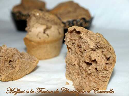 Muffins à la farine de châtaigne et cannelle