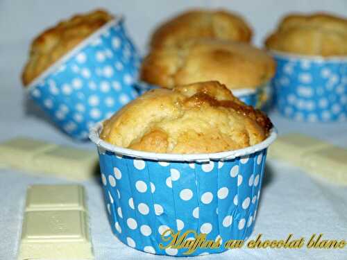 Muffins au chocolat blanc