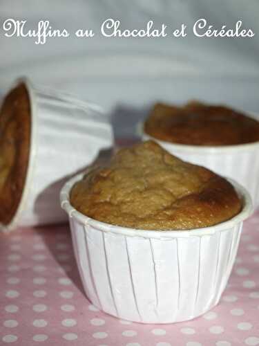 Muffins au chocolat et céréales