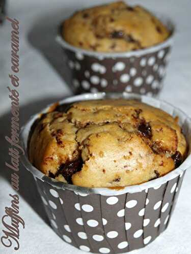 Muffins au lait fermenté et caramel