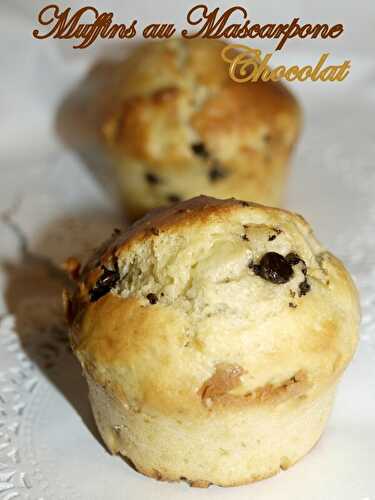 Muffins au mascarpone et pépites de chocolat