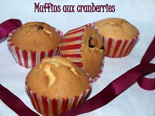 Muffins aux cranberries