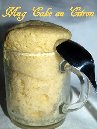 Mug cake au citron