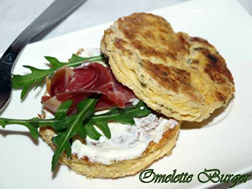 Omelette burger