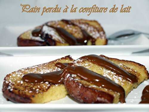 Pain perdu à la confiture de lait