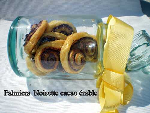 Palmiers noisette cacao érable
