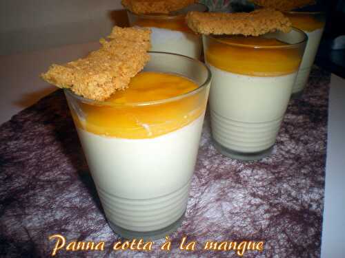 Panna cotta à la mangue