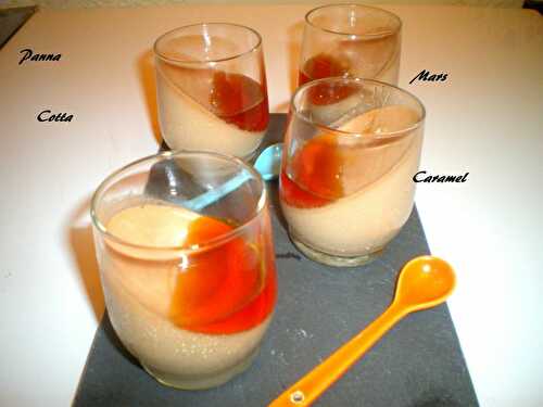 Panna cotta au Mars et caramel + Partenaire