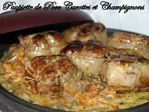 Paupiette de porc carottes et champignons