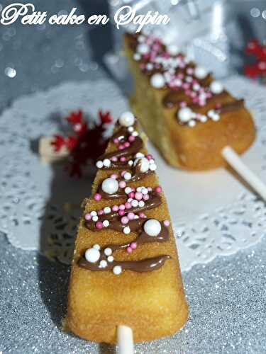 Petit cake en forme de sapin gourmand