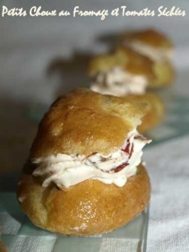 Petits choux au fromage et tomates séchées + Partenaire