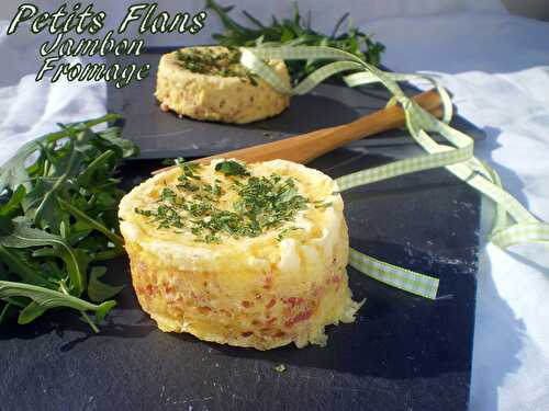 Petits Flans Jambon fromage ( micro ondes)
