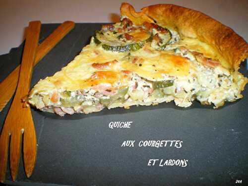 Quiche aux courgettes et lardons