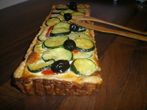 Quiche courgettes, tomates et Boursin