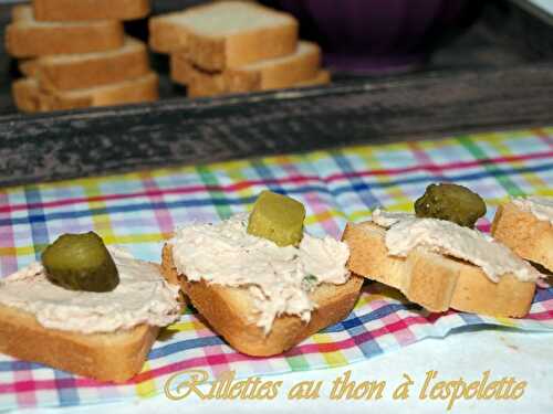 Rillettes de thon au piment d'espellette