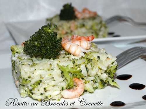 Risotto au brocolis et crevette