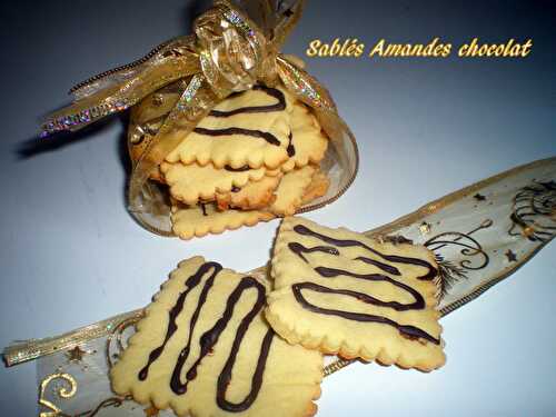 Sablés amandes chocolat