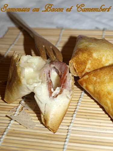 Samoussa au bacon et camembert