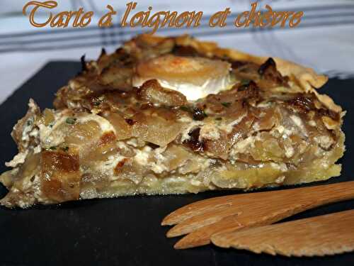 Tarte à l'oignon et chèvre