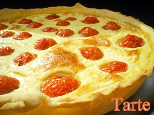 Tarte à la brandade de morue et tomates cerises + Partenaire