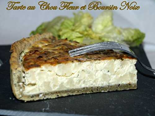 Tarte au chou fleur et boursin noix