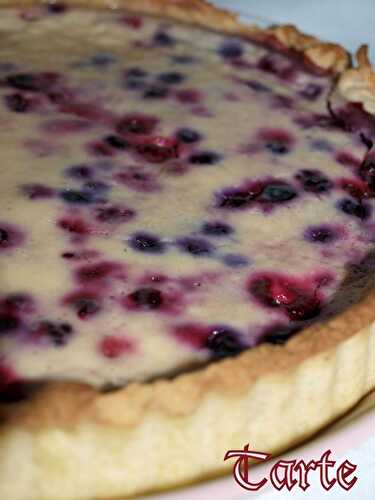 Tarte au fromage blanc et aux fruits rouges