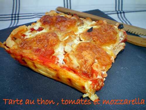 Tarte au thon, tomates et mozzarrella + Partenaire