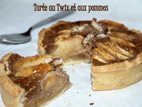 Tarte au Twix et aux pommes