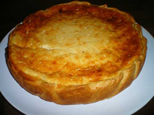 Tarte aux fromage blanc ,poires et pépites de chocolat