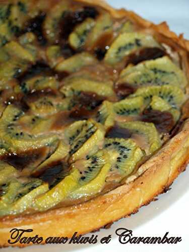 Tarte aux kiwis et Carambar