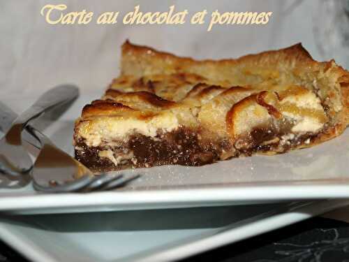 Tarte aux pommes et chocolat