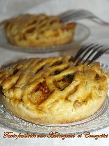 Tarte feuilletée aux aubergines et courgettes