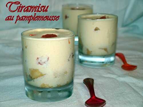 Tiramisu au pamplemousse