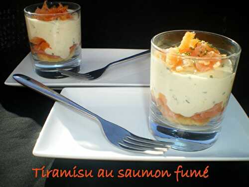 Tiramisu au saumon fumé