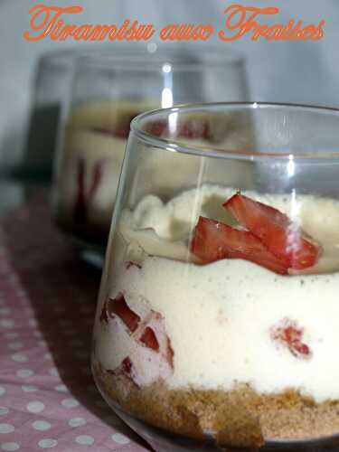 Tiramisu aux fraises